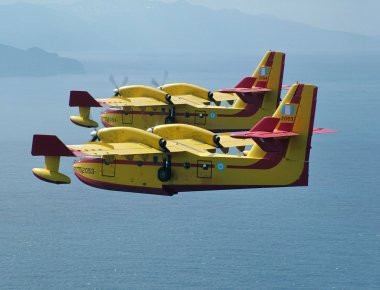 H συνεισφορά της ΠΑ στις πυρκαγιές τον Δεκαπενταύγουστο - Πάνω από 67 ώρες στον αέρα